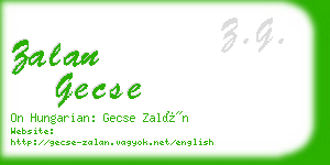 zalan gecse business card